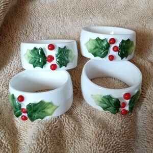 Vintage Bone China Napkin Rings